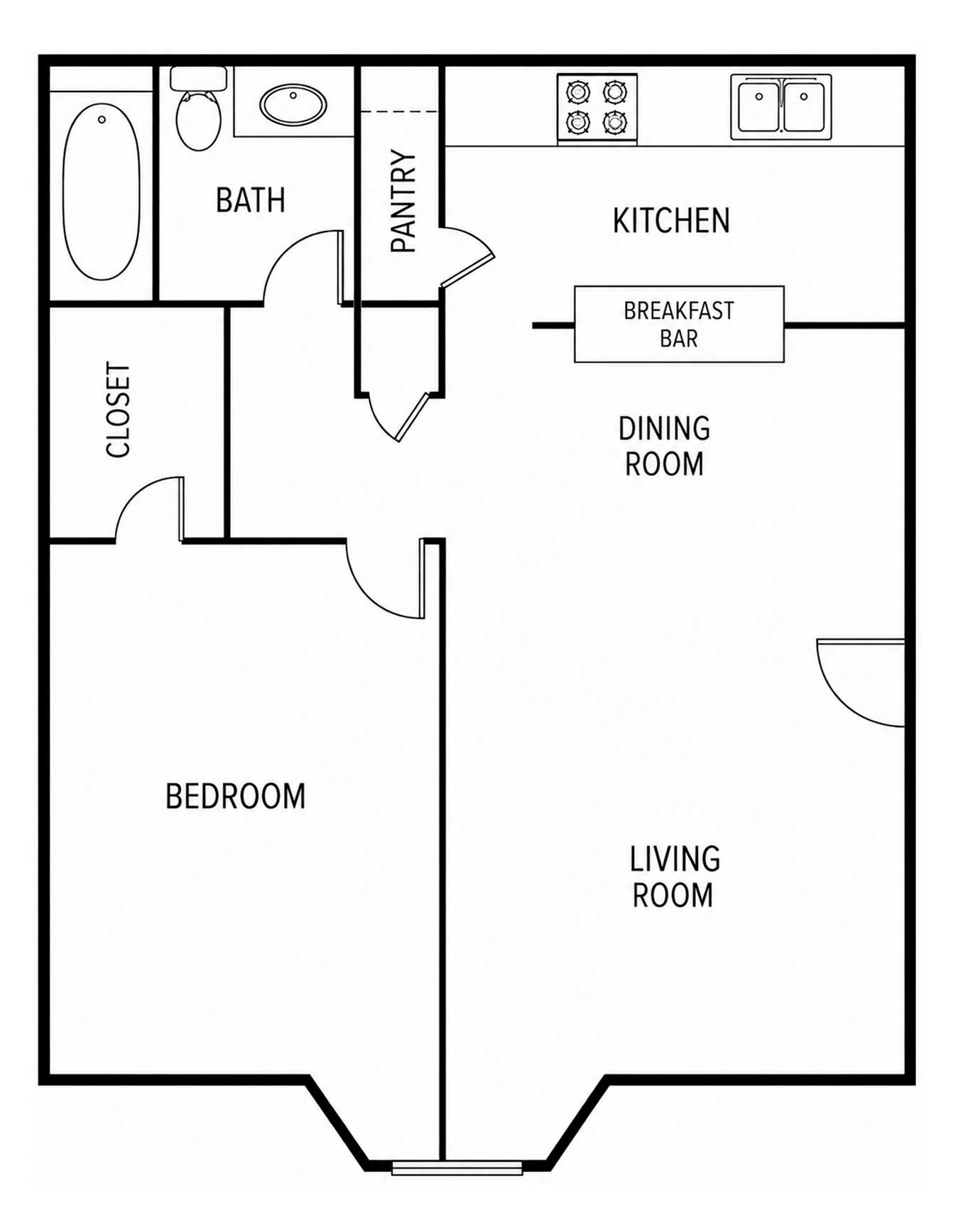 floorplan-pleasant-ridge-apartments-student-housing-petit-jean-1bedroom-1bathroom-615sqft